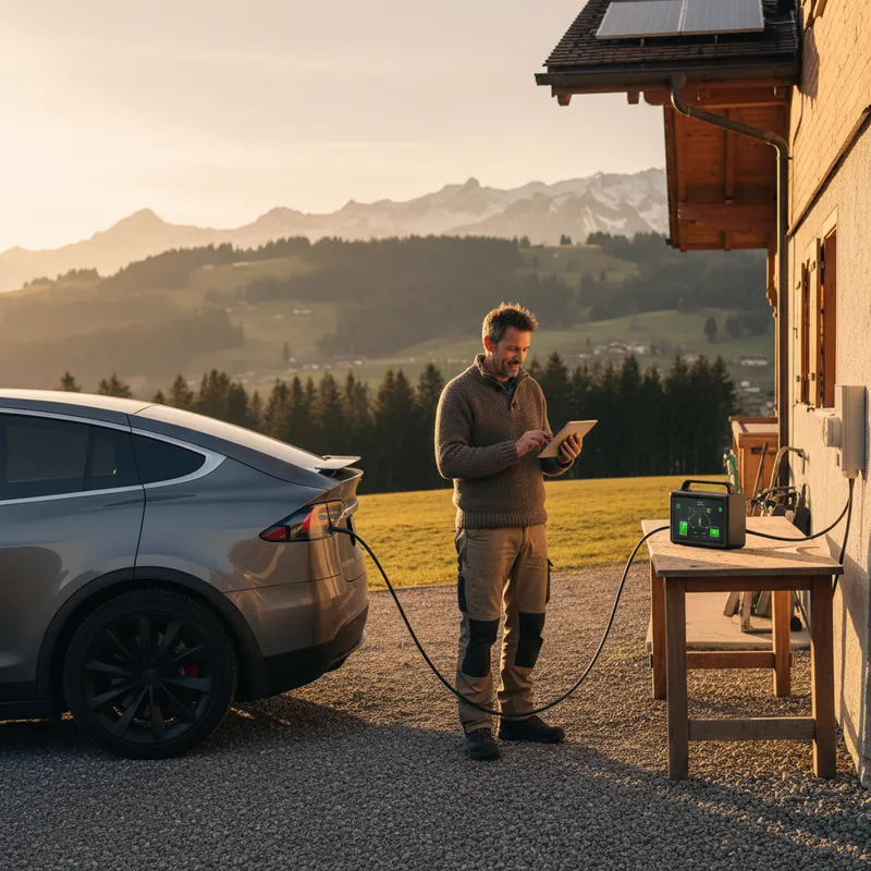 Transformer sa voiture électrique en batterie géante : Guide — exemple
